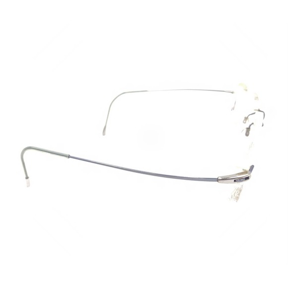 Silhouette 7553 40 6054 Titanium Blue Rimless Eyeglasses Frames 52-19 140 - Picture 4 of 12